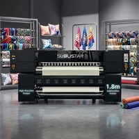 SUBLISTAR Venta Directa de Fábrica en China, Ropa Deportiva de Jersey, Impresora de Sublimación de Formato Grande de 1.8m/1.9m, 8 Piezas I3200, en Venta