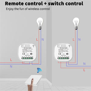 Interruptor de pared cinético inteligente LEDEAST QX302 impermeable de 2 botones con WiFi+RF433, auto-generación sin cableado para el hogar inteligente - Product Image 2