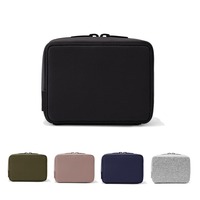 Voyage Portable Électronique Organisateur Cas En Cuir Câble Sac De Rangement pour Clé USB Carte SD Autres Accessoires Électroniques Portables