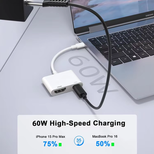 <span class=keywords><strong>USB</strong></span> <span class=keywords><strong>C</strong></span> a HDTV para teléfono 15 Tipo-<span class=keywords><strong>C</strong></span> Convertidor de adaptador AV digital Compatible con teléfono 15 Series a HDTV Monitor Proyector - Product Image 4