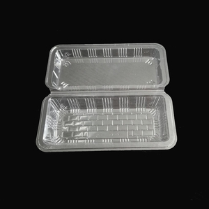 Cheap factory OEM clear plastic cookie food disposable container boxes wholesale