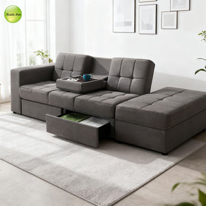Factory Custom Living Room Furniture 3 Seat <strong>Sofa</strong> Set Convertible Sleeper <strong>Sofa</strong> Bed With Cup Holder Drawer Futon <strong>Sleeping</strong> <strong>Sofa</strong> 310 - Product Image 3