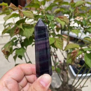 Natural Fengshui Wands Quartz Crystals Stones Points Gemstone Stone Crafts Semiprecious Rainbow Fluorite Tower Crystal <b>Gift</b> - Product Image 4