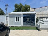 Maisons préfabriquées modulaires en acier de luxe moderne, conteneurs mobiles de 10, 20 et 40 pieds