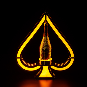 ที่วางขวดไวน์สแตนเลสสตีลเรืองแสง LED ดีไซน์หรูหรา รูปทรงสวยงาม สำหรับถังน้ำแข็งปาร์ตี้และถังเครื่องดื่มสำหรับแชมเปญ - Product Image 3