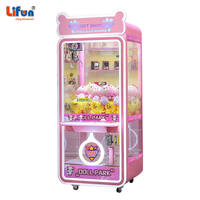 Lifun Machine de jeu à grue pour ours en peluche, à monnayeur, pour attraper des peluches et des cadeaux, en métal, garantie 1 an