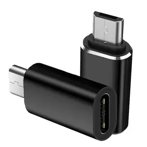 Adaptor USB Mikro Tipe C Ke Mikro Pria Wanita, Konverter Transfer Data Pengisi Daya Ponsel Android USB C Ke Adaptor USB Mikro OTG