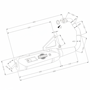 Système d'échappement moto Sitoplus pour MBK BOOSTER 50 2004-2012 modèle 17194 - Product Image 1