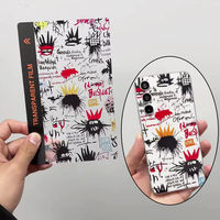 Para iPhone 17 Pro Max 15, Funda Trasera 3D Transparente con Relieve, Adhesivo Trasero con Patrón de Beso Romántico, Protector de Teléfono, Plotter de Corte Ilimitado
