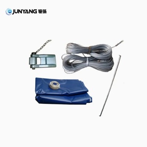 Factory Best Custom Size <b>PVC</b> Coated Tarpaulins 20ft & 40ft Open <b>Top</b> Containers Cover Parts for Sale - Product Image 2