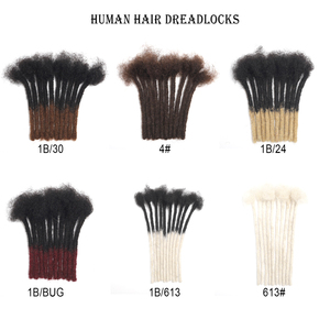 Estensioni Dreadlock per <span class=keywords><strong>capelli</strong></span> umani 100% 8-24 pollici per uomini/donne/bambini <span class=keywords><strong>extension</strong></span> DreadLock per <span class=keywords><strong>capelli</strong></span> umani - Product Image 5