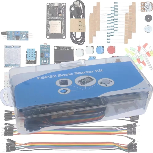 Basic Starter Kit for ESP32-S WiFi Development Board Project Learning with Tutorials Kit Box