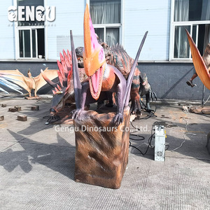 Decorazione del parco realistico 3D Dino Robot modello di dinosauro animato con le ali - Product Image 5