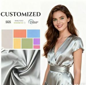 Vente en gros de tissu en soie satin 100% polyester tissu duchesse de mariée tissu en satin pour robe de mariage - Product Image 1
