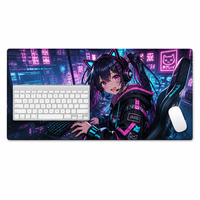 Tapis de souris de jeu rectangulaire surdimensionné en caoutchouc à bords épaissis 3D Creative Cosmic Star