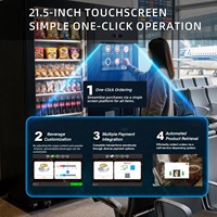 Station de café autonome avec distributeur de snacks, API SDK ouverte pour les bureaux, les halls d'accueil, les coworkings et les cantines du personnel