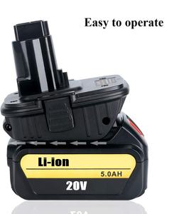 Convertidor de adaptador DCA1820 para Dewalt, batería de ion de litio de 20V DCB205 a Dewalt 18V ni-cd y batería Ni-Mh DC9096 - Product Image 5