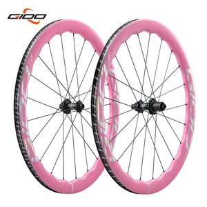 Juego de Ruedas Personalizadas <span class=keywords><strong>GIOO</strong></span> F1 45/58mm con Frenos de Disco Anodizados para Bicicleta de Carretera Urbana, para Ruedas de Bicicleta de Carreras de Carbono 700C - Product Image 5
