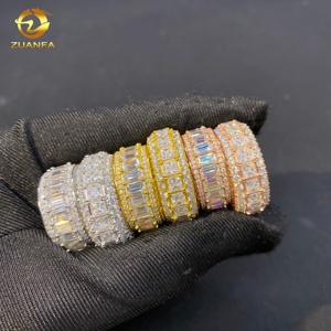 Luxury Women VVS Moissanite Hip Hop Jewelry <strong>Rings</strong> <strong>925</strong> <strong>Silver</strong> Fine Jewelry Full Diamond Iced Out Wedding Engagement <strong>Ring</strong> - Product Image 6
