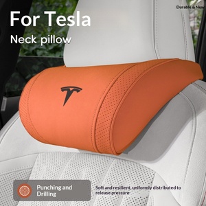 <span class=keywords><strong>Coussin</strong></span> <span class=keywords><strong>de</strong></span> nuque et lombaire pour voiture compatible Tesla Model 3/Y/S/X, en suè<span class=keywords><strong>de</strong></span> Yacht et coton rafraîchissant Cloud, OLIVER Fit Interior - Product Image 4