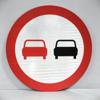 Panneau de signalisation routière rond en aluminium avec feuille réfléchissante haute intensité, signalisation routière personnalisée pour la sécurité routière, panneau de limitation de vitesse pour autoroute et rue