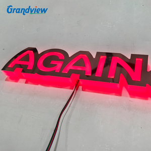 Acrilico led segno in bianco, led segno negozio al di fuori, led gelato negozio segno - Product Image 2