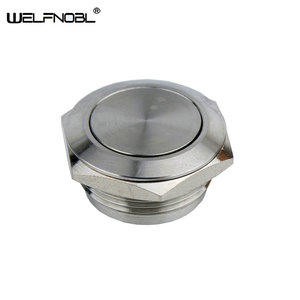 Ip67 2a Power 19Mm Waterdichte <span class=keywords><strong>220</strong></span> <span class=keywords><strong>Volt</strong></span> Platte Ronde Best1no 250vac Roestvrijstalen 6-Pins Terminal Kortstondige Drukknopschakelaar - Product Image 3