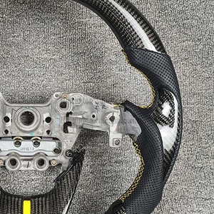 Volante Deportivo Perforado de Cuero y Fibra de Carbono, el Más Popular, para Hyundai LAFESTA - Product Image 5