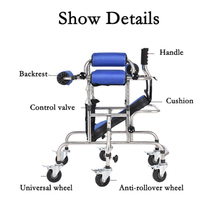 Adjustable Children Anti-rollover Assist Lower Limb Walking Hemiplegia <strong>Gait</strong> Trainer <strong>Pediatric</strong> Walker - Product Image 4