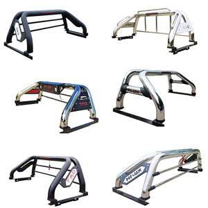 Barra Antivuelco Deportiva Universal Ajustable de Acero Inoxidable Negro para Camioneta Pickup 4x4 Gwm Poer <span class=keywords><strong>Mazda</strong></span> Bt50 Ford Ranger Isuzu Dmax - Product Image 2