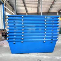 Conteneur de déchets de poubelle à sauter en acier de 8 mètres cubes avec chargeur Machines de traitement des déchets de recyclage de construction extérieure