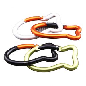 Premium <b>Custom</b> LOGO Laser Engraved Goldfish Design Heavy Duty Aluminum Alloy Sports Outdoor Use <b>Key</b> <b>Ring</b> Spring Snap Carabiner - Product Image 6