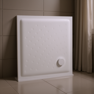 Receveur de douche carré en céramique 90 x 90 cm H6 pour salle de bain - Product Image 3