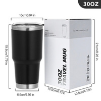 Logo kustom kualitas tinggi 30 oz 30 oz Tumbler Travel vakum Mug kopi dinding ganda Tumbler baja tahan karat dengan sedotan