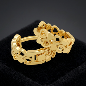 Vente en gros de boucles d'oreilles créoles en or rempli 14K, 18K, 24K pour femmes, boucles d'oreilles créoles tendance, boucles d'oreilles créoles personnalisées, bijoux Oro Joyeria - Product Image 4