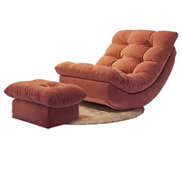 Fauteuil de détente moderne pour une personne, canapé paresseux doux et confortable, adapté au salon, à la chambre, au bureau, au balcon