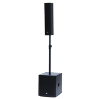 DBK 15 ''haut-parleur actif Subwoof bidirectionnel 10*3.5 pouces système de colonne alimenté ensemble line array équipement de système de son actif PA