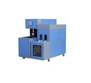 Soplador de botellas semiautomático para mascotas de 2 cavidades, máquina de moldeo por soplado y estiramiento, 1200bhp, 500ml, 750ml, botella de agua para mascotas - Product Image 5