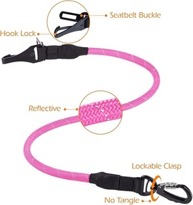 Cinturón de Seguridad para Perros de Doble Hebilla, de Lujo, con Logotipo Personalizado, Correa de Nailon Resistente, Arnés para <span class=keywords><strong>Coche</strong></span>, Correa de Seguridad para Mascotas - Product Image 2