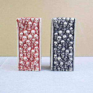 Novedad 550ml Skull Tiki Cup Taza de cerveza de porcelana de forma cuadrada para vino para degustaciones únicas - Product Image 4