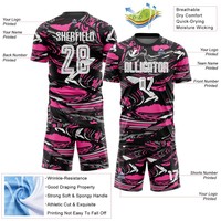 Maillots de football personnalisés cool à manches courtes, imprimés, en tissu professionnel, séchage rapide, ensemble uniforme d'équipe