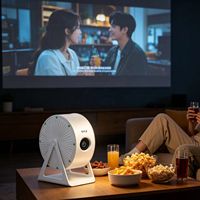Mini Proyector Inteligente S35 para Juegos, Cine en Casa, WiFi Inalámbrico, Duplicación de Pantalla, Resolución HD 1280X720P, 120ANSI Lúmenes, para Exteriores
