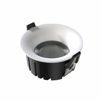 Spot LED encastré COB sans bordure à surface incurvée, invisible et anti-éblouissement, pour l'éclairage de la maison, du salon, de l'hôtel et des magasins