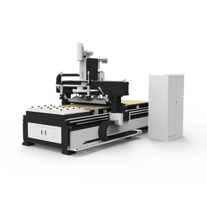Machine de production de lignes de meubles pour cuisines avec changeur d'outils pour routeur à bois, équipement d'usine - Product Image 2