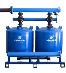 Système d'irrigation robuste à filtre à sable à rétrolavage <span class=keywords><strong>automatique</strong></span>, machine de traitement à stabilité continue pour terres agricoles en métal - Product Image 1