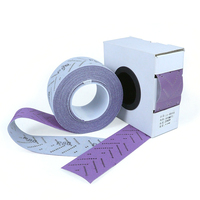 Rouleau de ponçage céramique violet 7cmx6m - Film auto-adhésif pour carrosserie automobile/polissage du bois/débavurage du métal