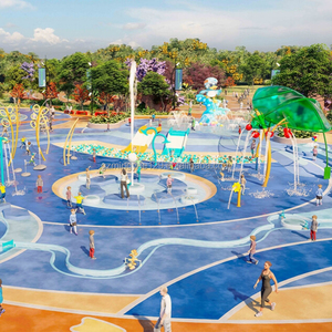 Zone <span class=keywords><strong>aquatique</strong></span> de jeux d'eau pour aire de jeux extérieure, fontaine à jet d'eau carrée pour <span class=keywords><strong>camping</strong></span> familial - Product Image 6