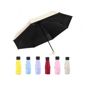Nuevo Paraguas de Bolsillo Plegable de 6 Secciones, Ligero y Pequeño, Ideal para Viajes - Product Image 2