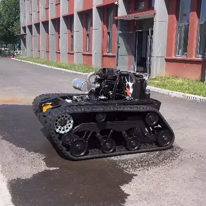 Robot de extinción de incendios de orugas con chasis personalizado, a gasolina, de alta resistencia, gran volumen al por mayor - Product Image 1