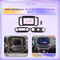 Cadre DVD de voiture noir mat Maisimei 9 pouces pour CHEVROLET Trailblazer Colorado GMC 2015 2017 2018 avec CAN BUS